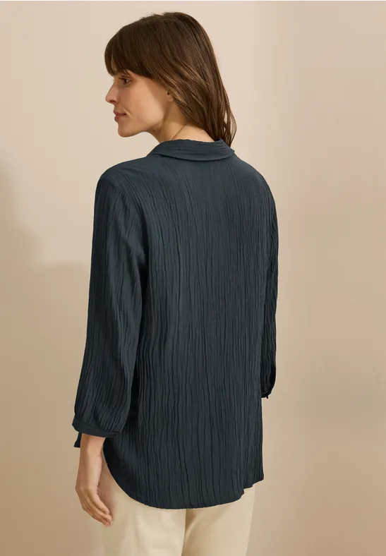 Damen Strukturierte 3/4-Arm Bluse