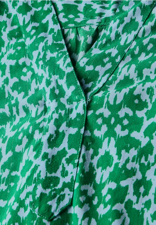 Bedruckte Bluse mit 3/4 Ärmeln