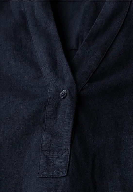 Damen Leinenbluse mit lockerer Passform