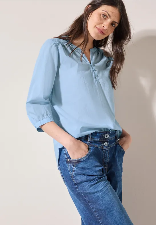 Damen Casual Bluse mit 3/4 Ärmeln