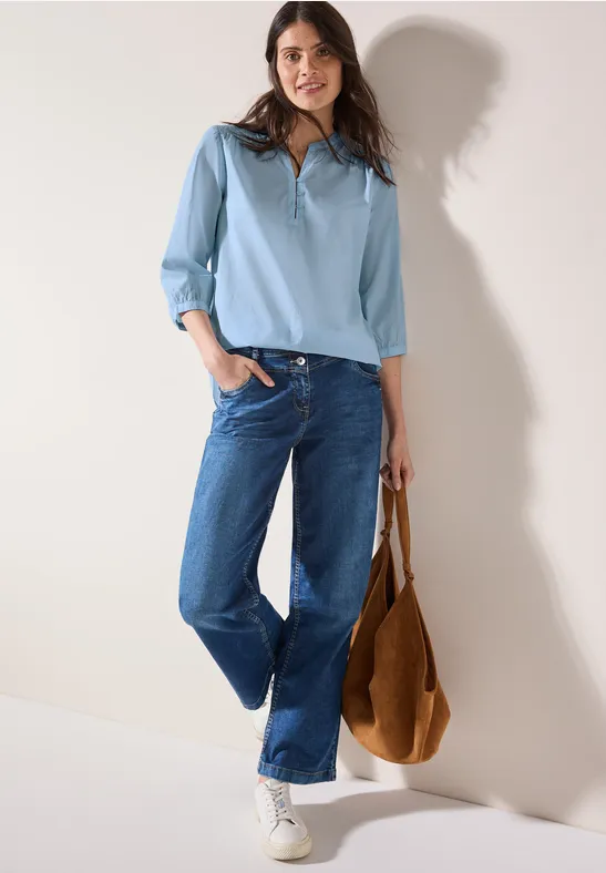 Damen Casual Bluse mit 3/4 Ärmeln