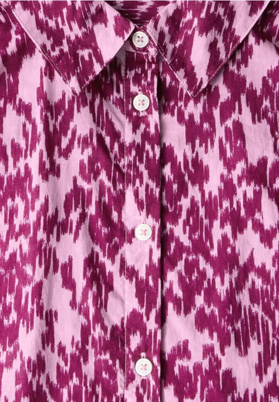 Kurzärmelige Bluse mit Print