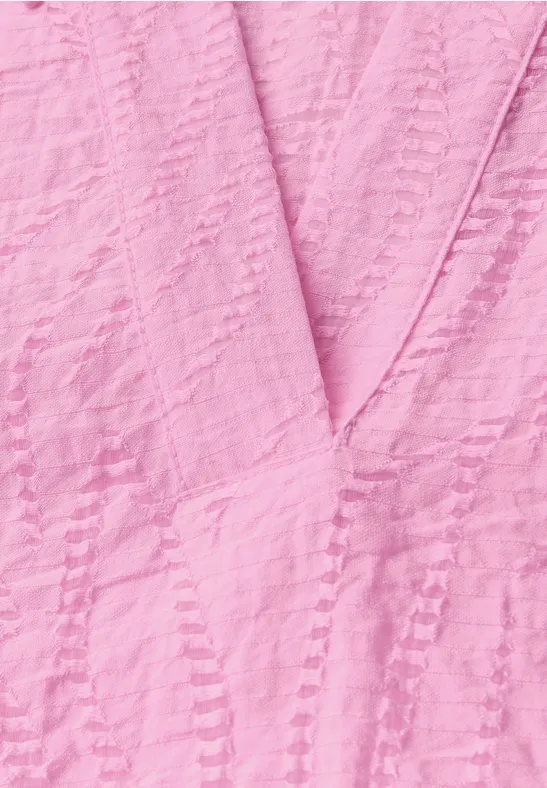 Blusenshirt mit Textur und Kragen