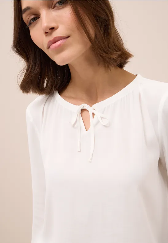 Elegante Langarm-Kreppbluse