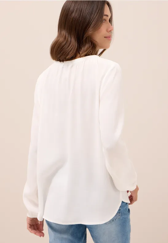 Elegante Langarm-Kreppbluse