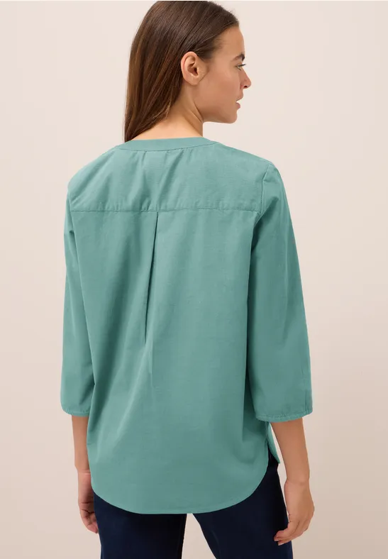 Cordbluse im entspannten Schnitt
