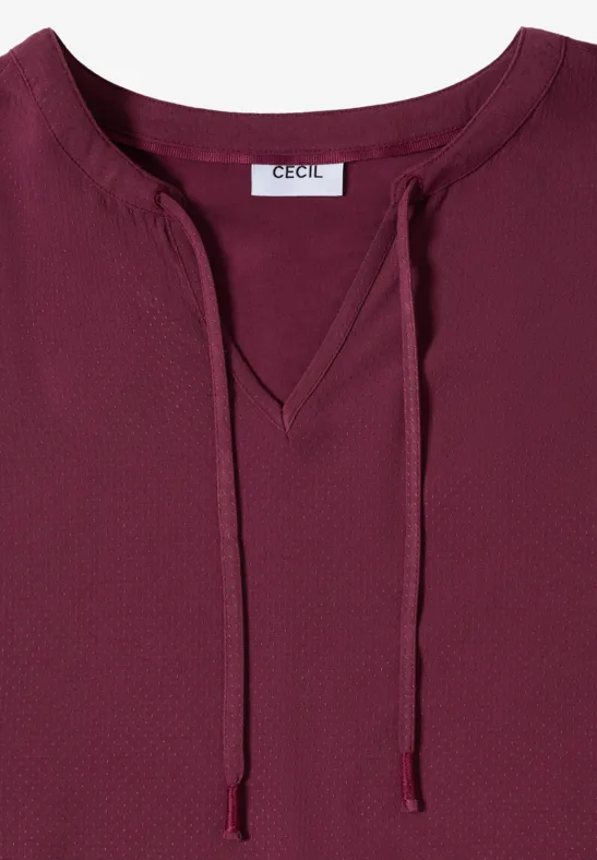 Bluse mit kurzen Ärmeln und lockerer Passform