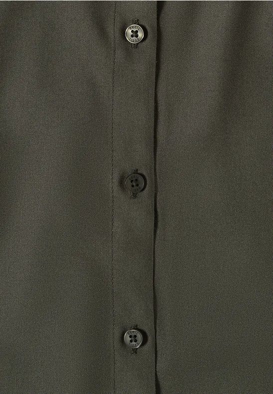 Damen Basic Kurzarm Bluse in Uni