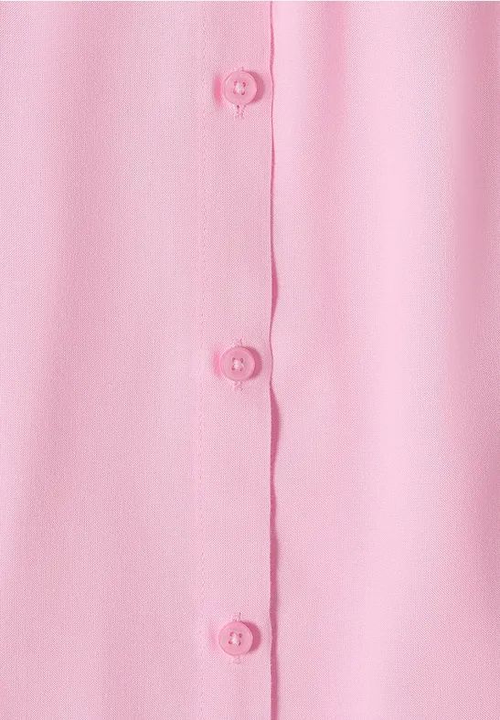 Damen Kurzarm Bluse mit Knopfleiste