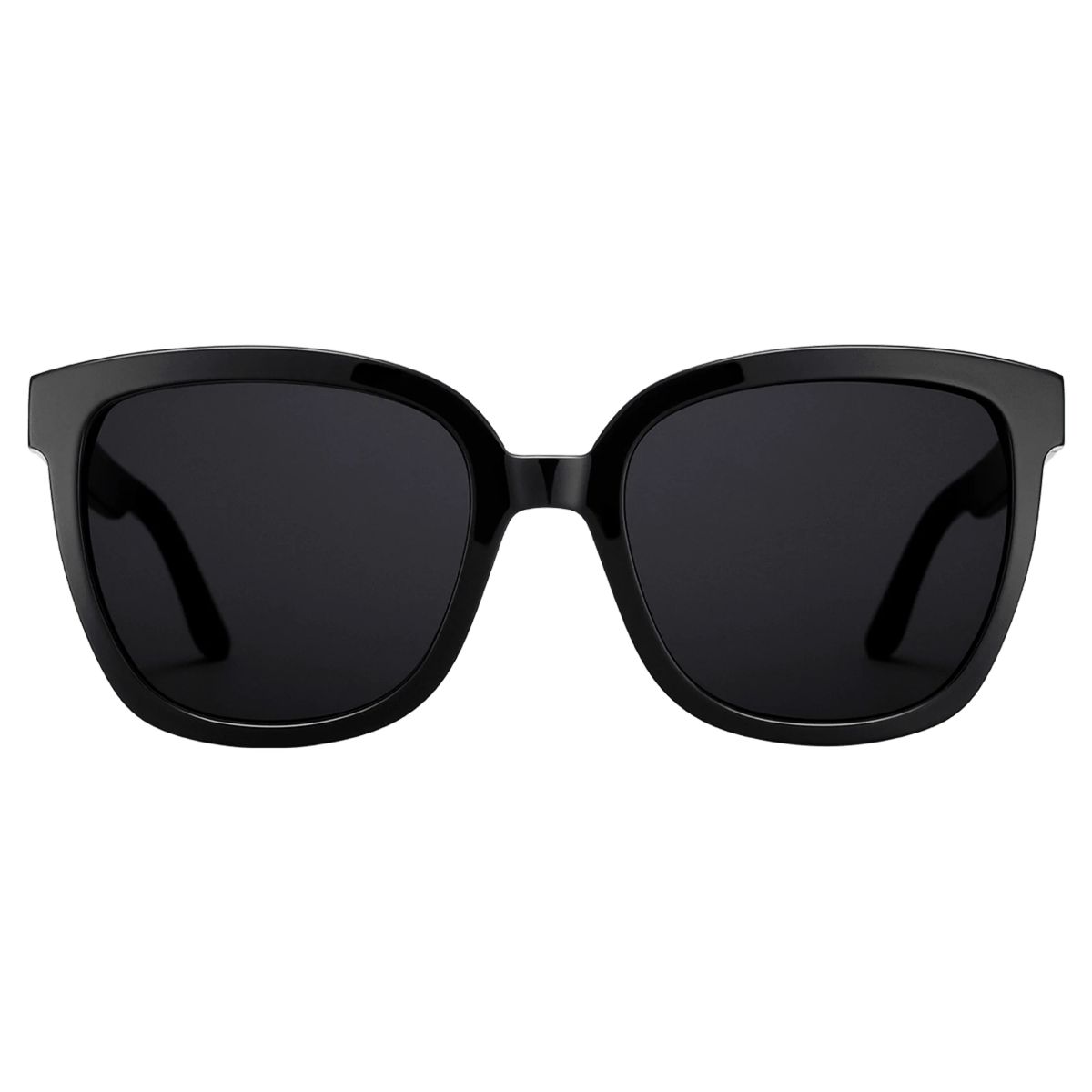 Übergroße schwarze Acetat-Sonnenbrille