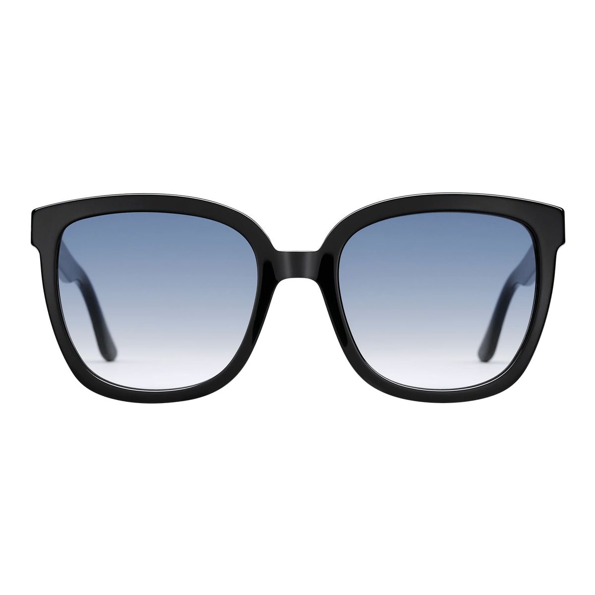 Übergroße schwarze Acetat-Sonnenbrille