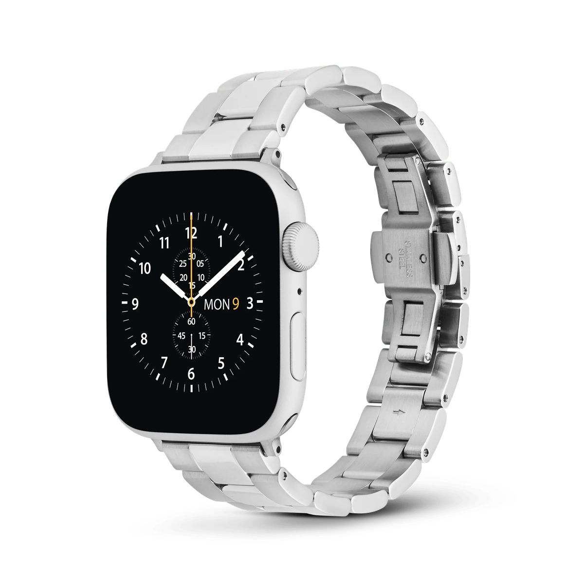 Silbernes Edelstahl Uhrenarmband