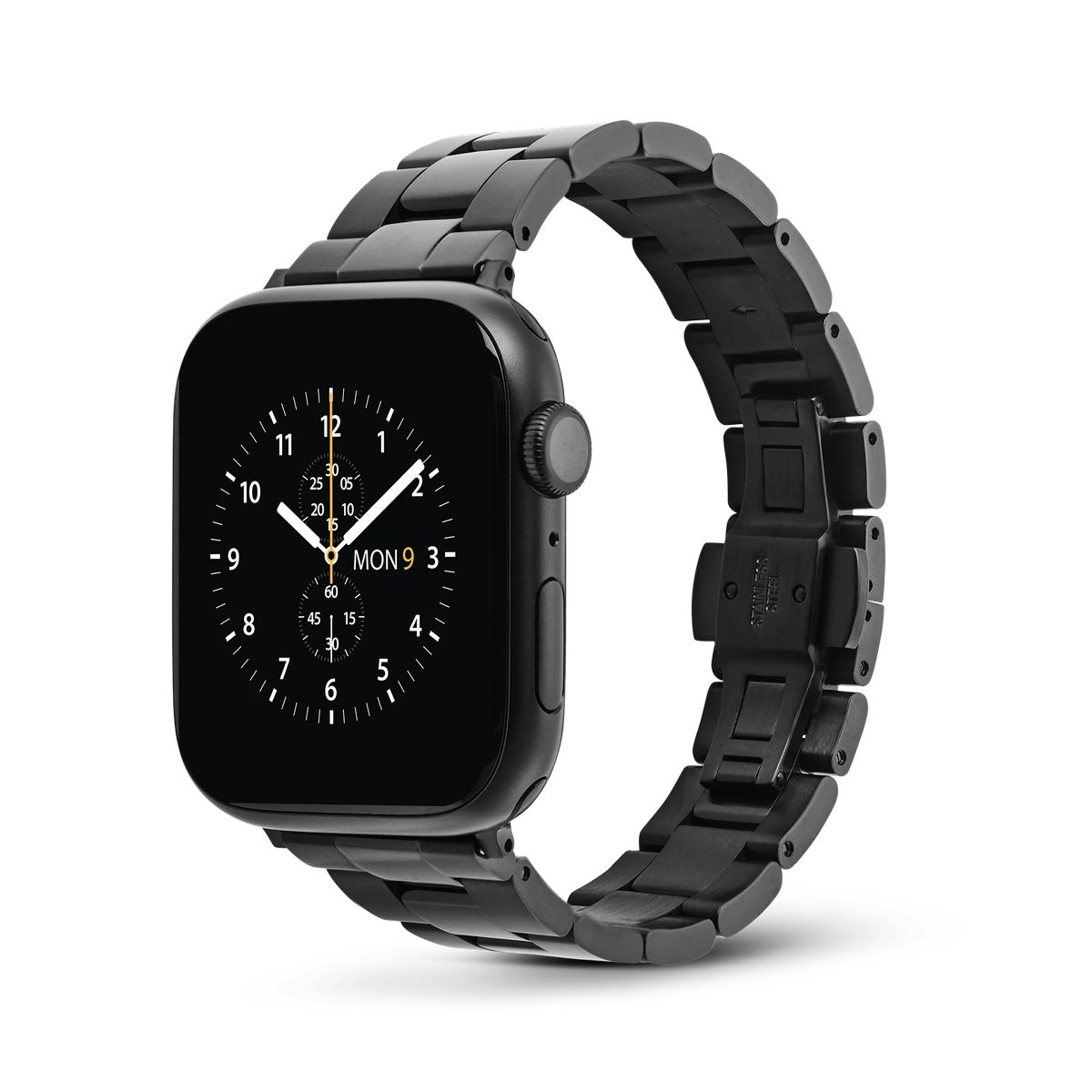 Schwarzes Metall Smartwatch Armband