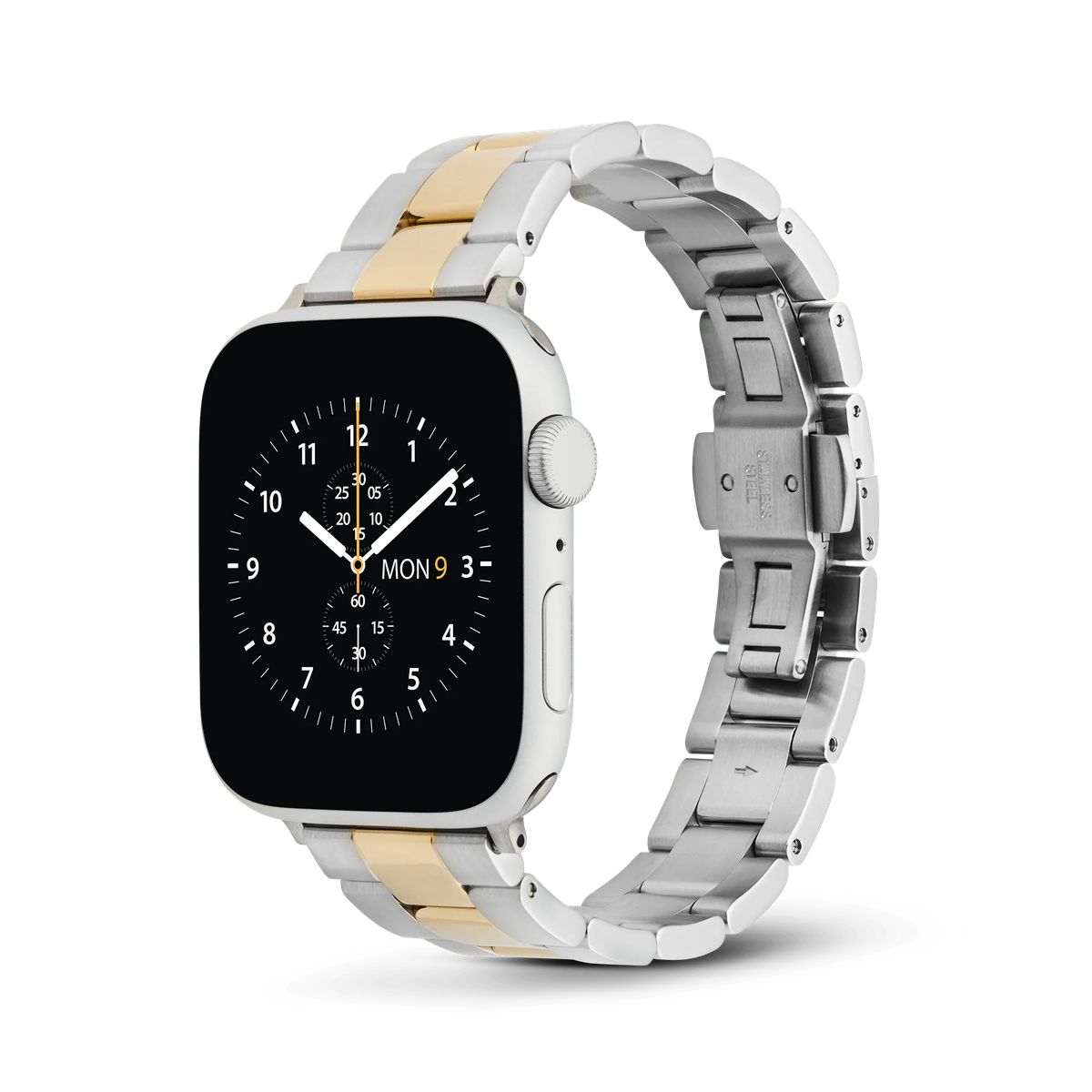 Zweifarbige Silber-Gold Uhrenarmband