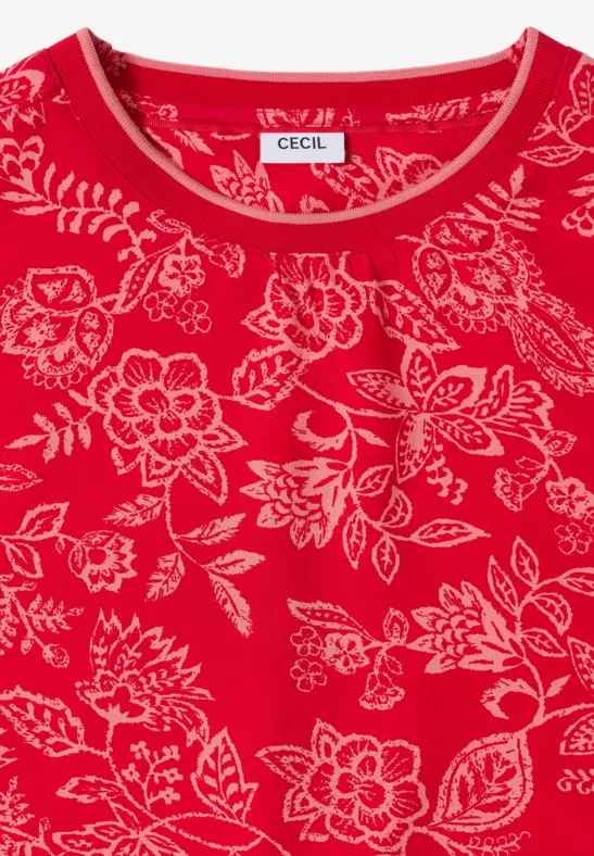 Bedruckte Langarm Casual Bluse