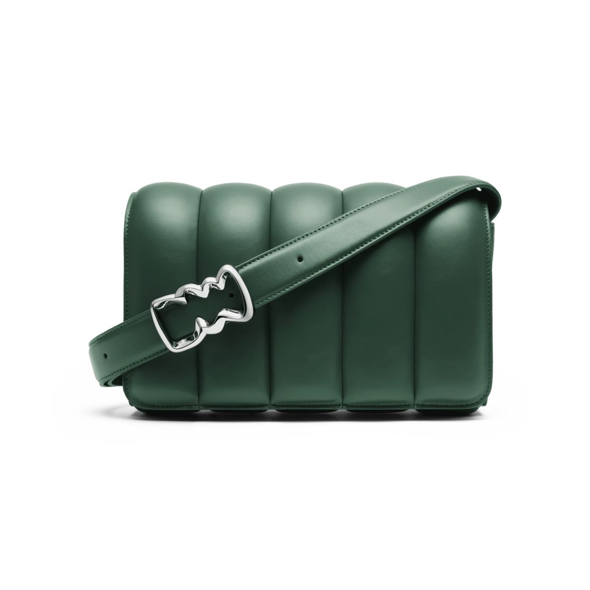 Gepolsterte Schultertasche mit Schnallendetail