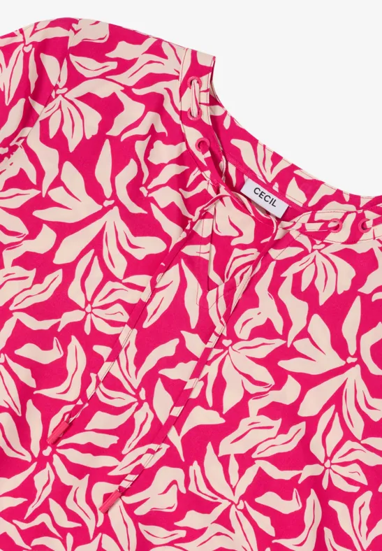 Langarmbluse mit floralem Print