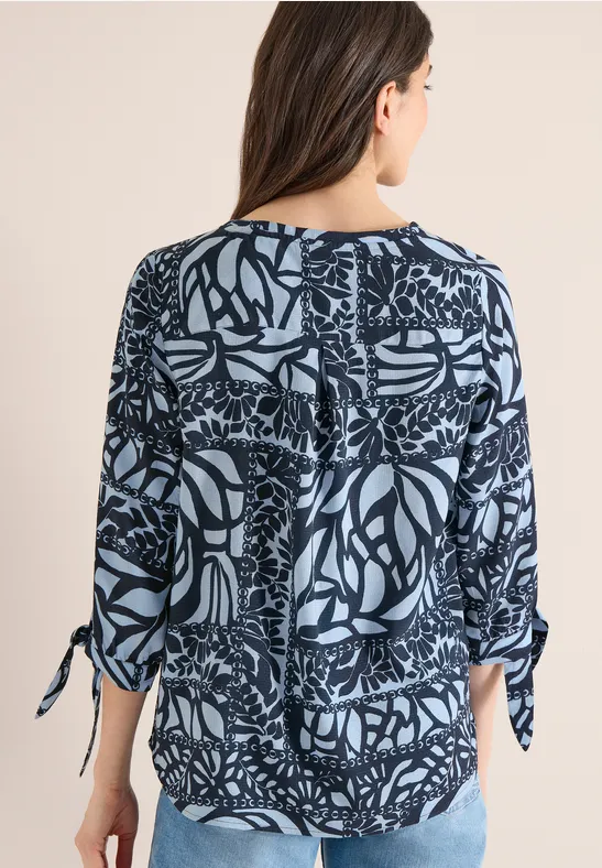 Bedruckte 3/4-Arm Bluse