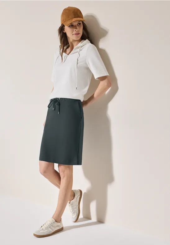 Leichter Jersey-Strickrock für Damen
