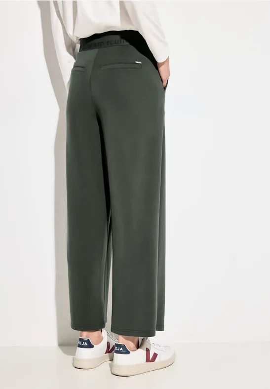 Damen High Waist Hose mit weitem Bein
