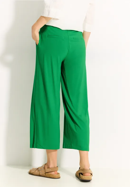 Lässige Cropped Culottes mit Gummibund