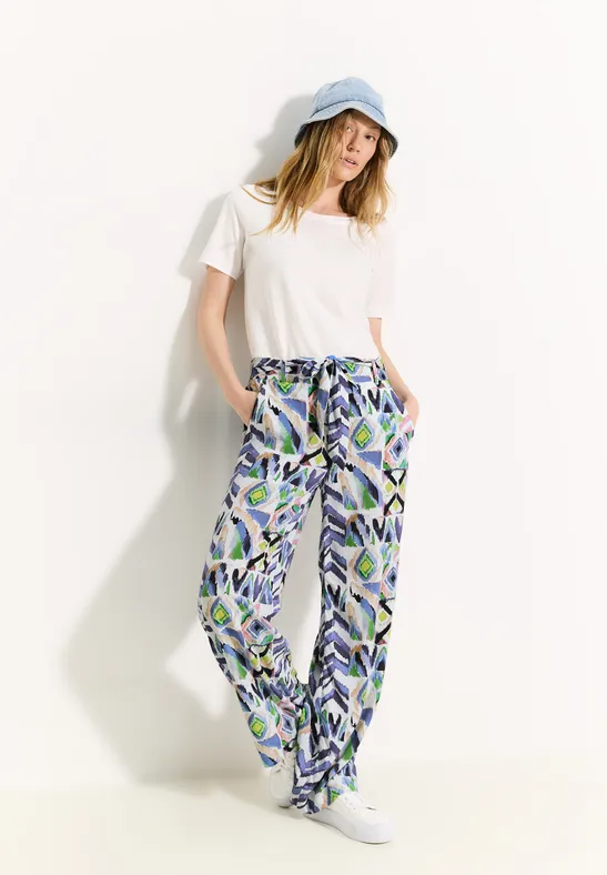 Multicolor Print Loose Fit Hose