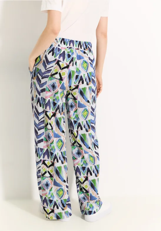 Multicolor Print Loose Fit Hose
