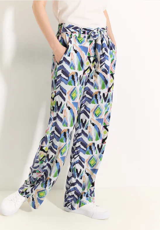 Multicolor Print Loose Fit Hose