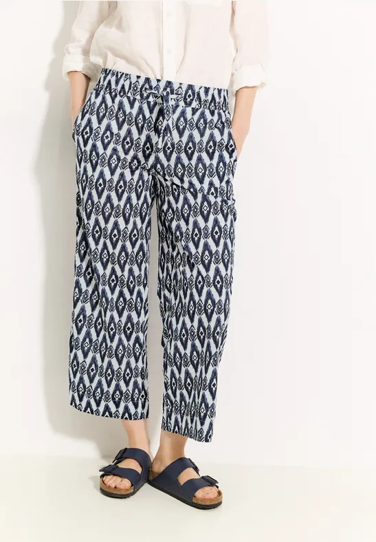 Bedruckte 7/8-Hosen Culottes