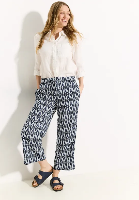 Bedruckte 7/8-Hosen Culottes