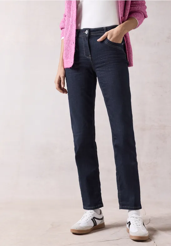 Damen Slim Fit Jeans mit geradem Bein