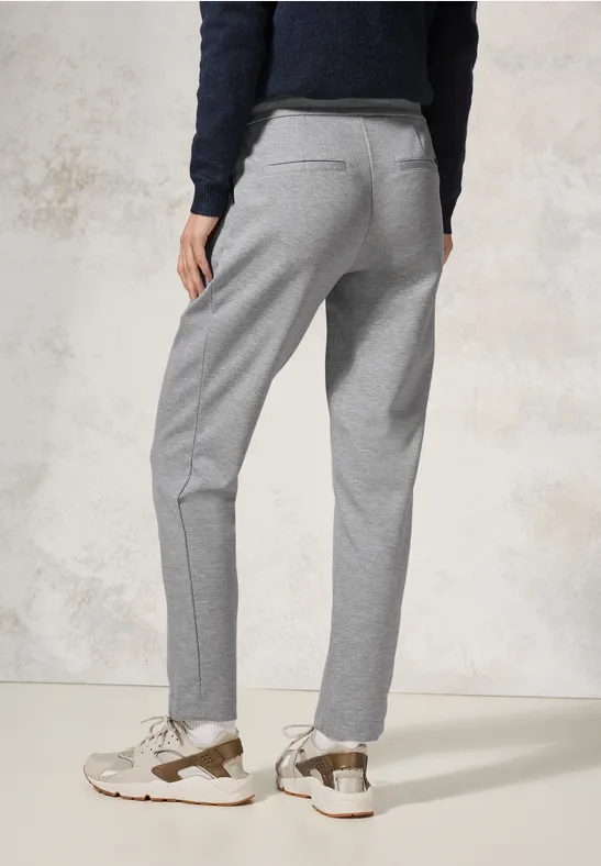 Lässige Melange-Look-Hose