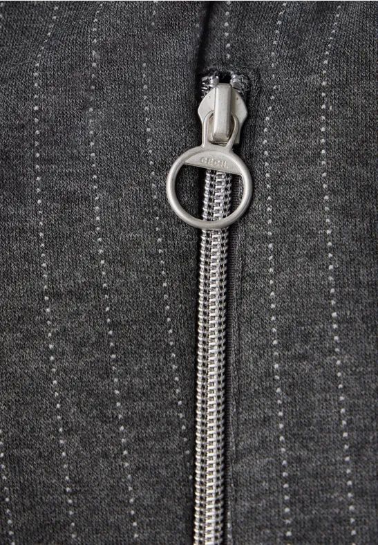 Lässige Pinstripe-Stretchhose mit bequemer Passform