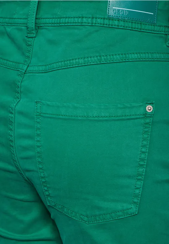 Slim Fit Hose mit Hoher Taille