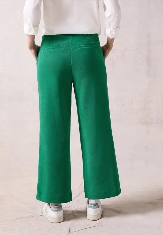 Cordhose im Loose Fit in Grün