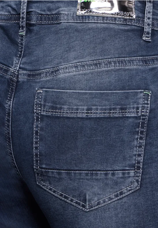 Damen Slim Fit Jeans mit hoher Taille