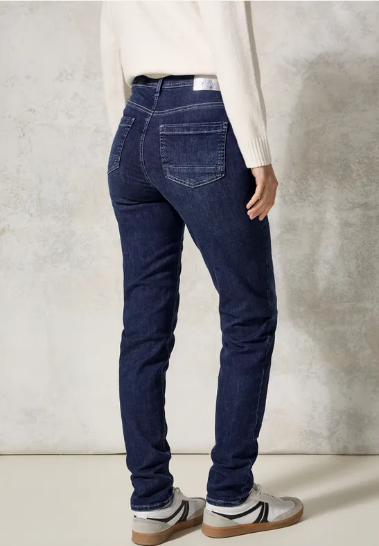 Damen Slim Fit Jeans mit hoher Taille