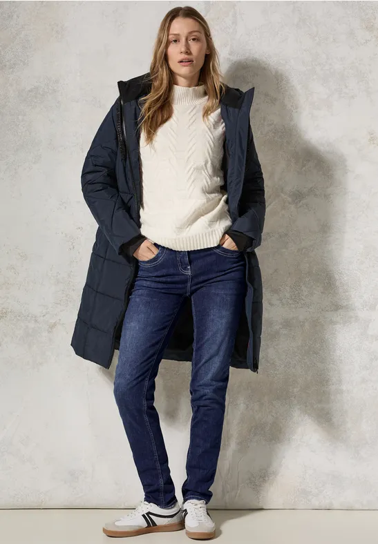 Damen Slim Fit Jeans mit hoher Taille