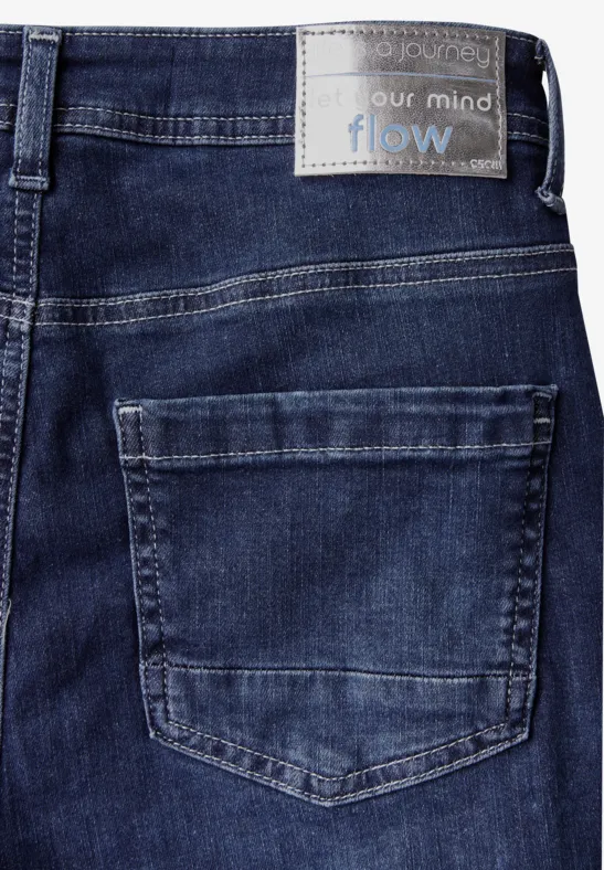 Damen Slim Fit Jeans mit hoher Taille