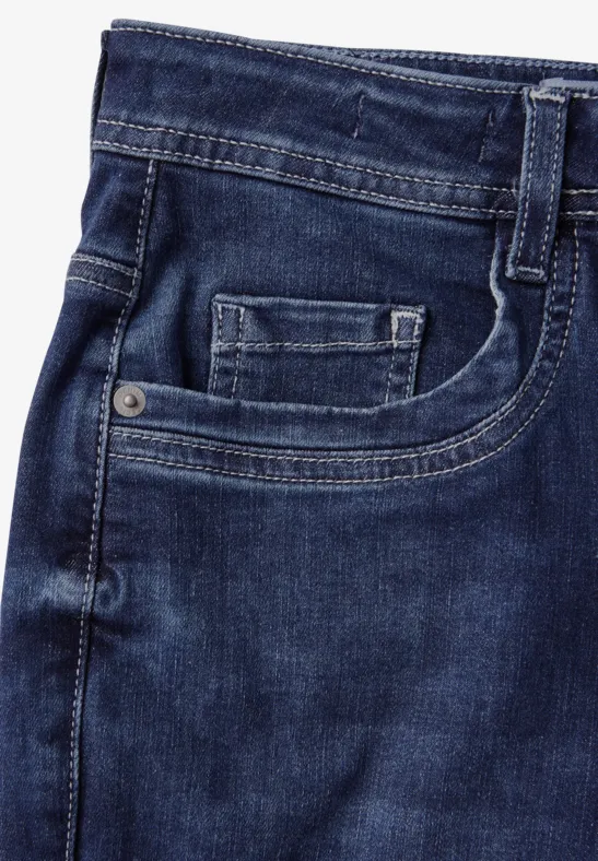 Damen Slim Fit Jeans mit hoher Taille