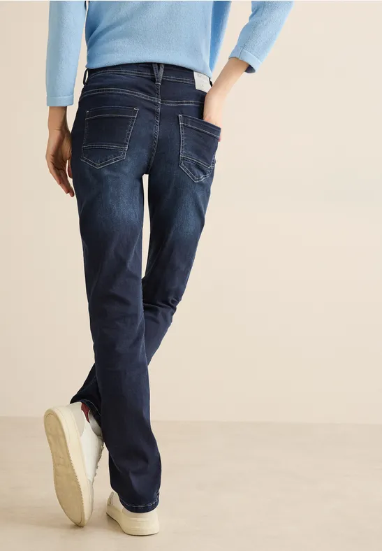 Damen Slim Fit Jeans mit hoher Taille