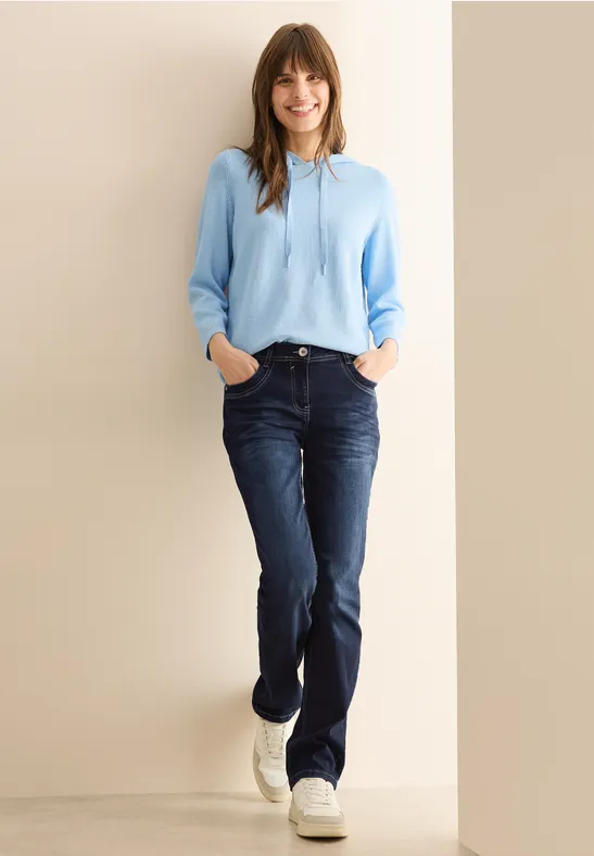 Damen Slim Fit Jeans mit hoher Taille