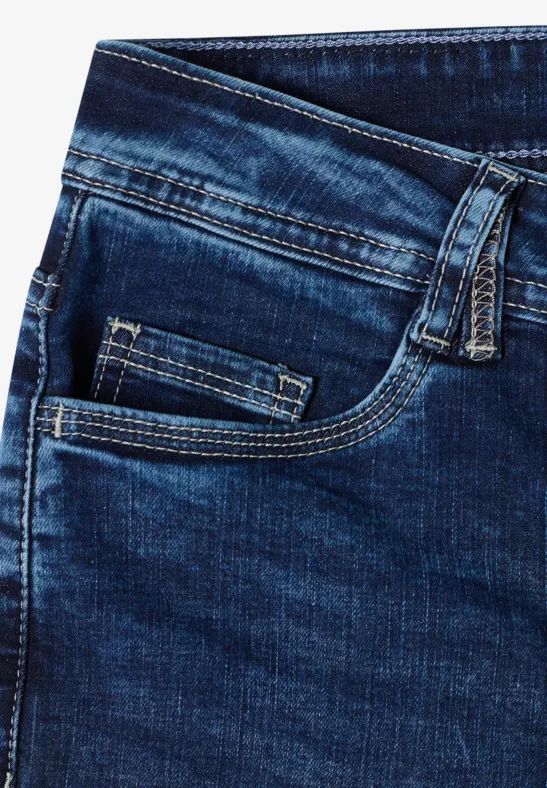 Damen Slim Fit Jeans mit hoher Taille