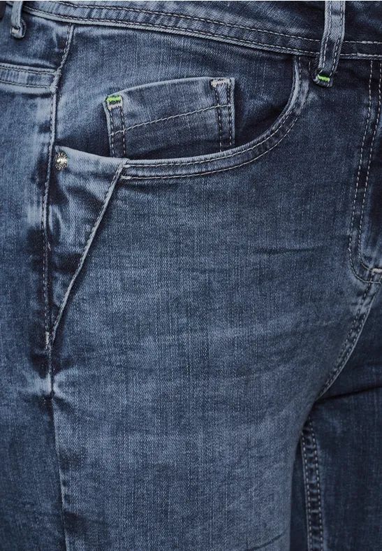 Damen Slim Fit Jeans mit hoher Taille