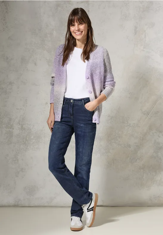 Damen Straight Leg Jeans mit hohem Bund
