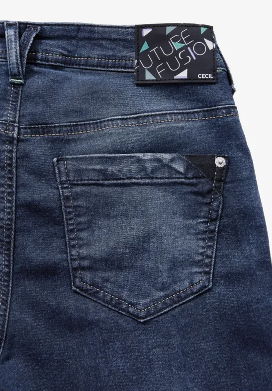 Damen Straight Leg Jeans mit hohem Bund