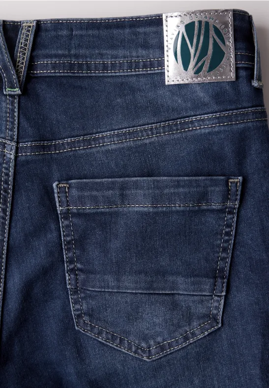 Damen Straight Leg Jeans mit hohem Bund