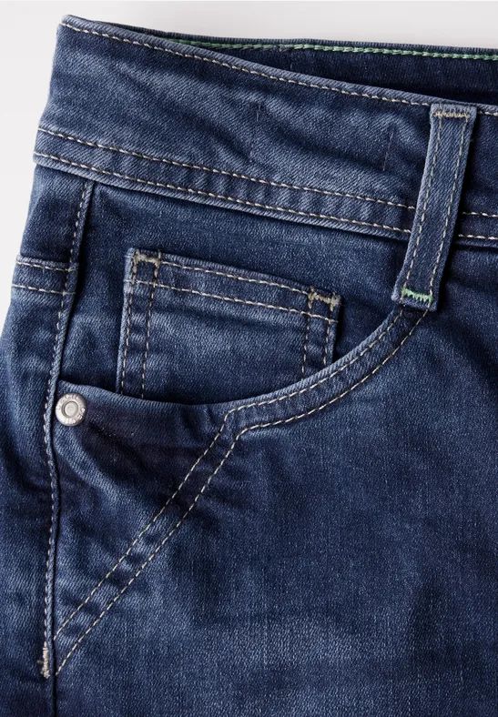 Damen Straight Leg Jeans mit hohem Bund