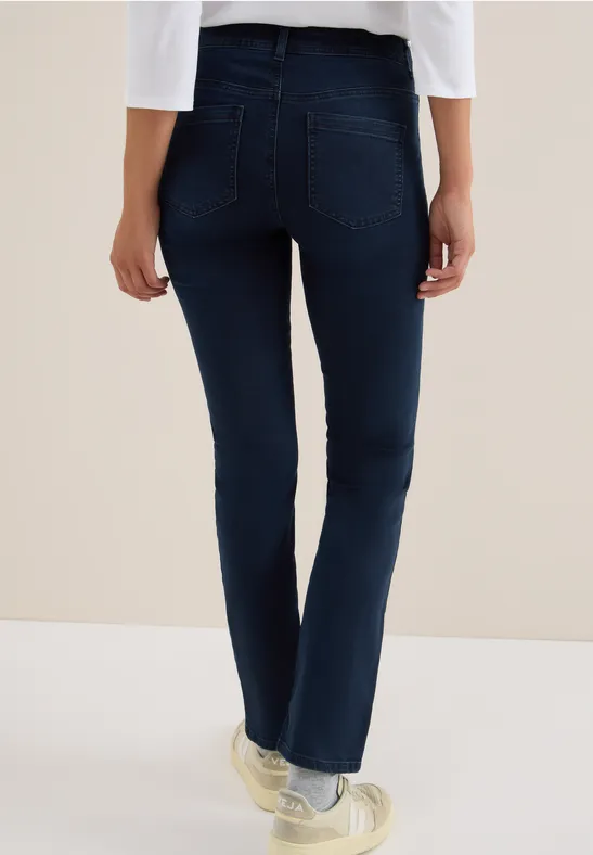 Damen Straight Leg Jeans mit hohem Bund