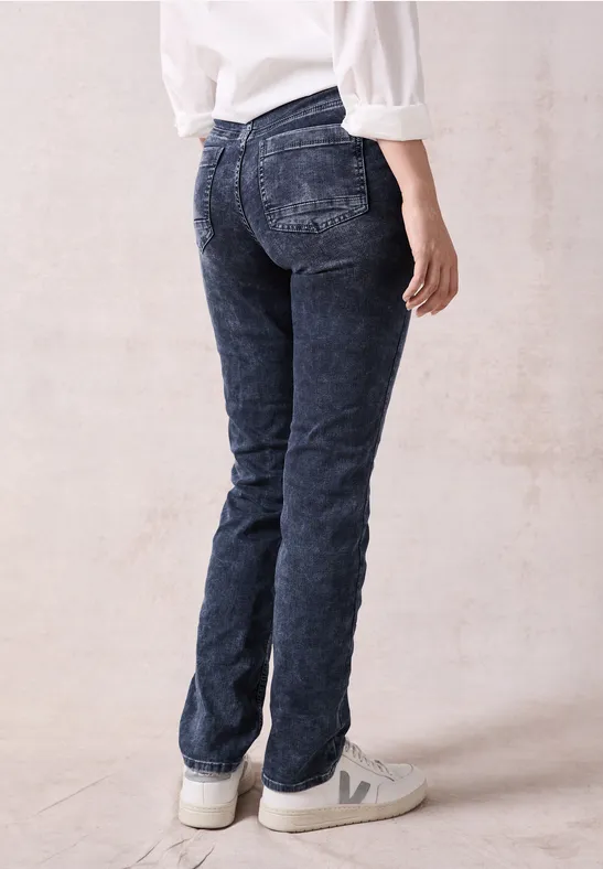 Damen Straight Leg Jeans mit hohem Bund